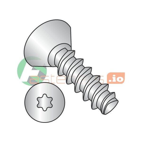 Newport Fasteners Thread Forming Screw, #6 x 1/4 in, 18-8 Stainless Steel Flat Head Torx Drive, 5000 PK 568028 - main